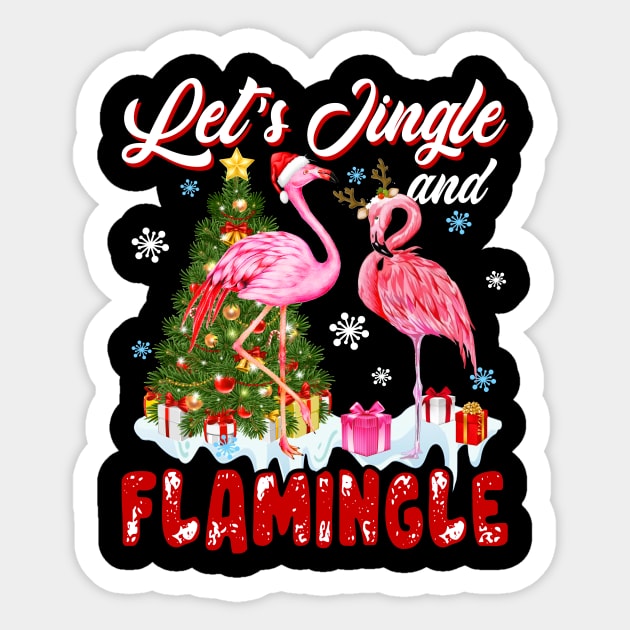 Let_s Jingle And Flamingle Awesome Flamingo Sticker by Dunnhlpp